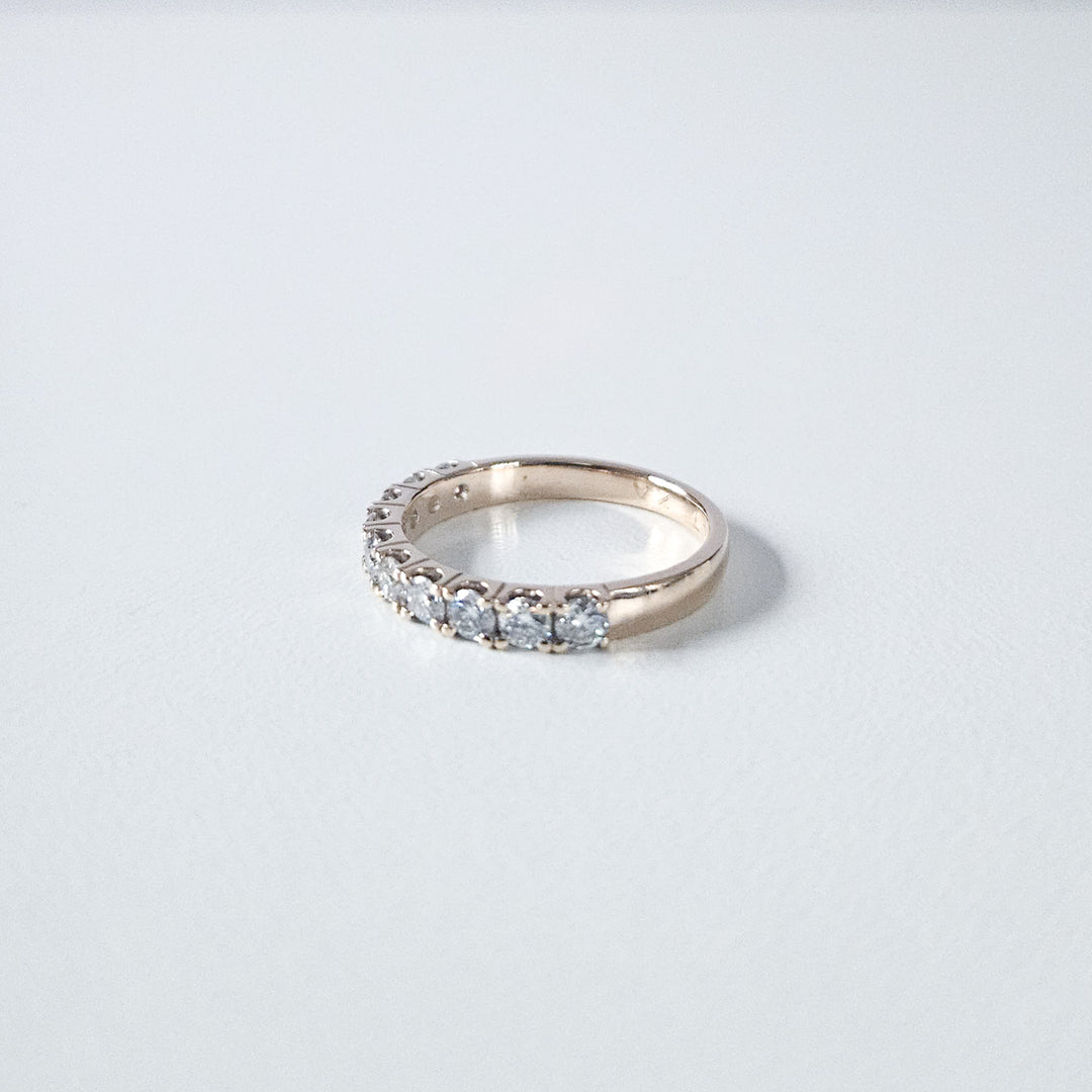 Half Eternity Round Moissanite Band