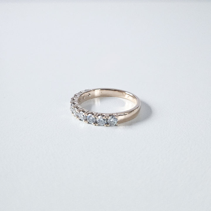 Half Eternity Round Moissanite Band