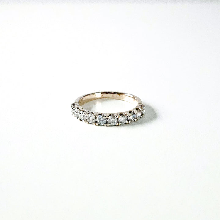 Half Eternity Round Moissanite Band