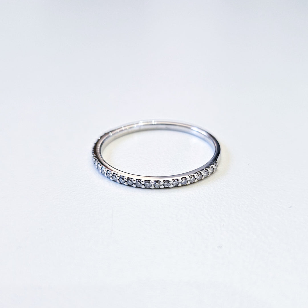 Micropavé Half Eternity Band