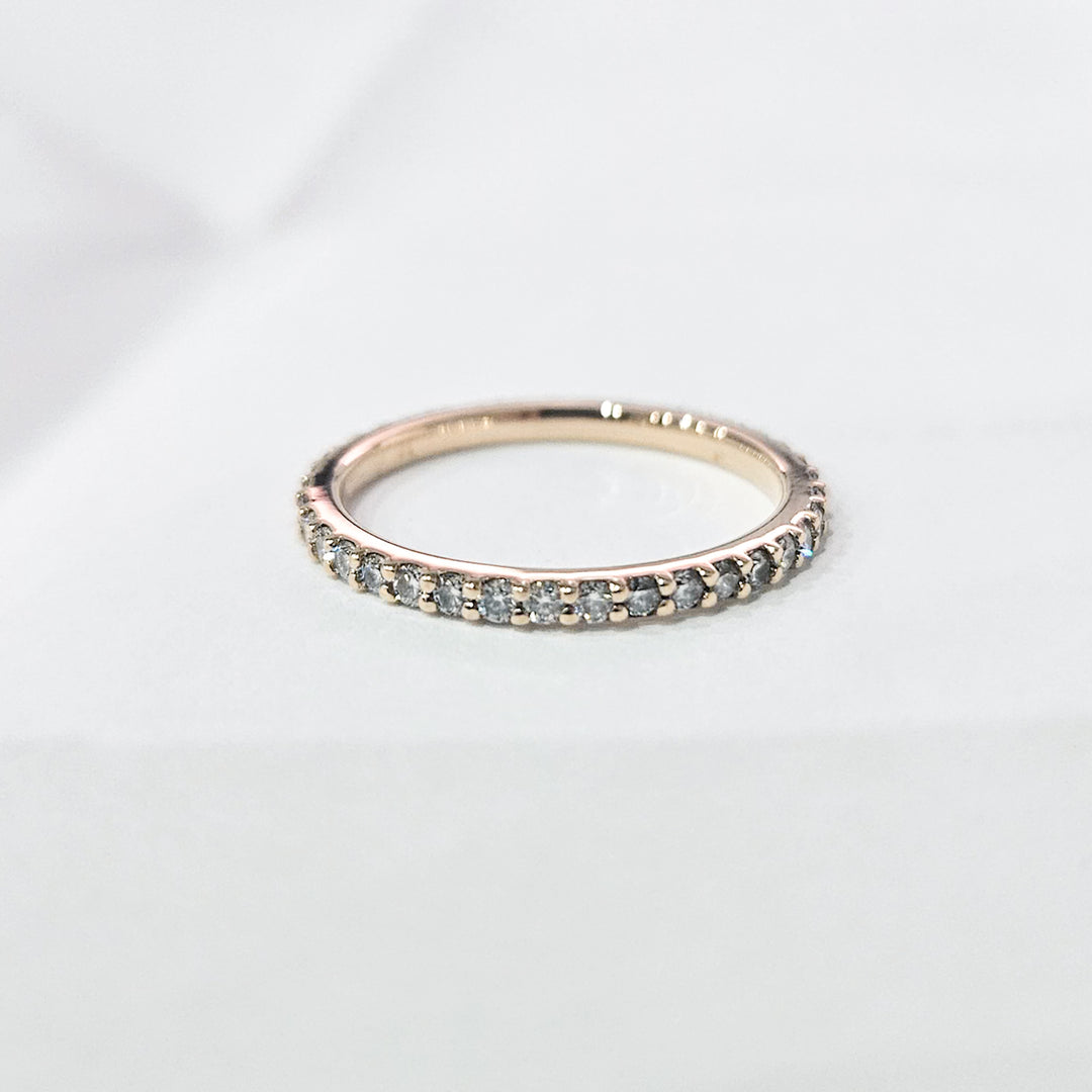 Pavé Moissanite Eternity Band