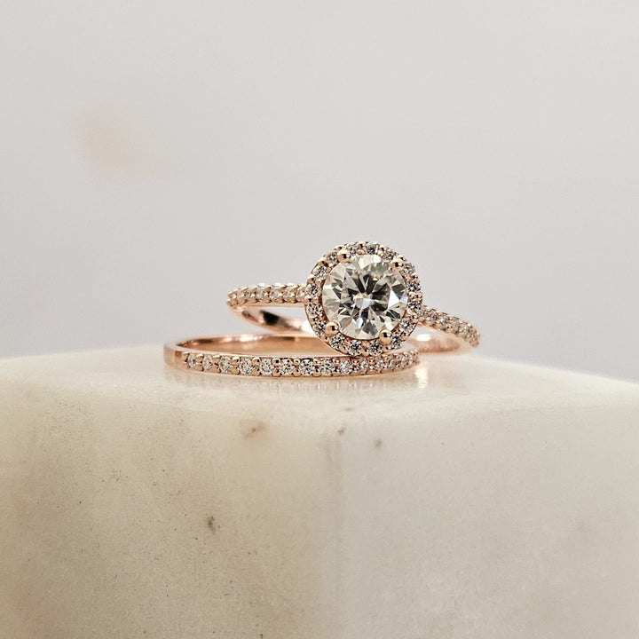 Micropavé Half Eternity Band