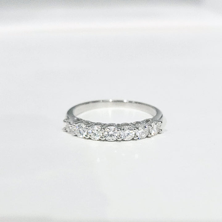 Seven Stone Moissanite Band