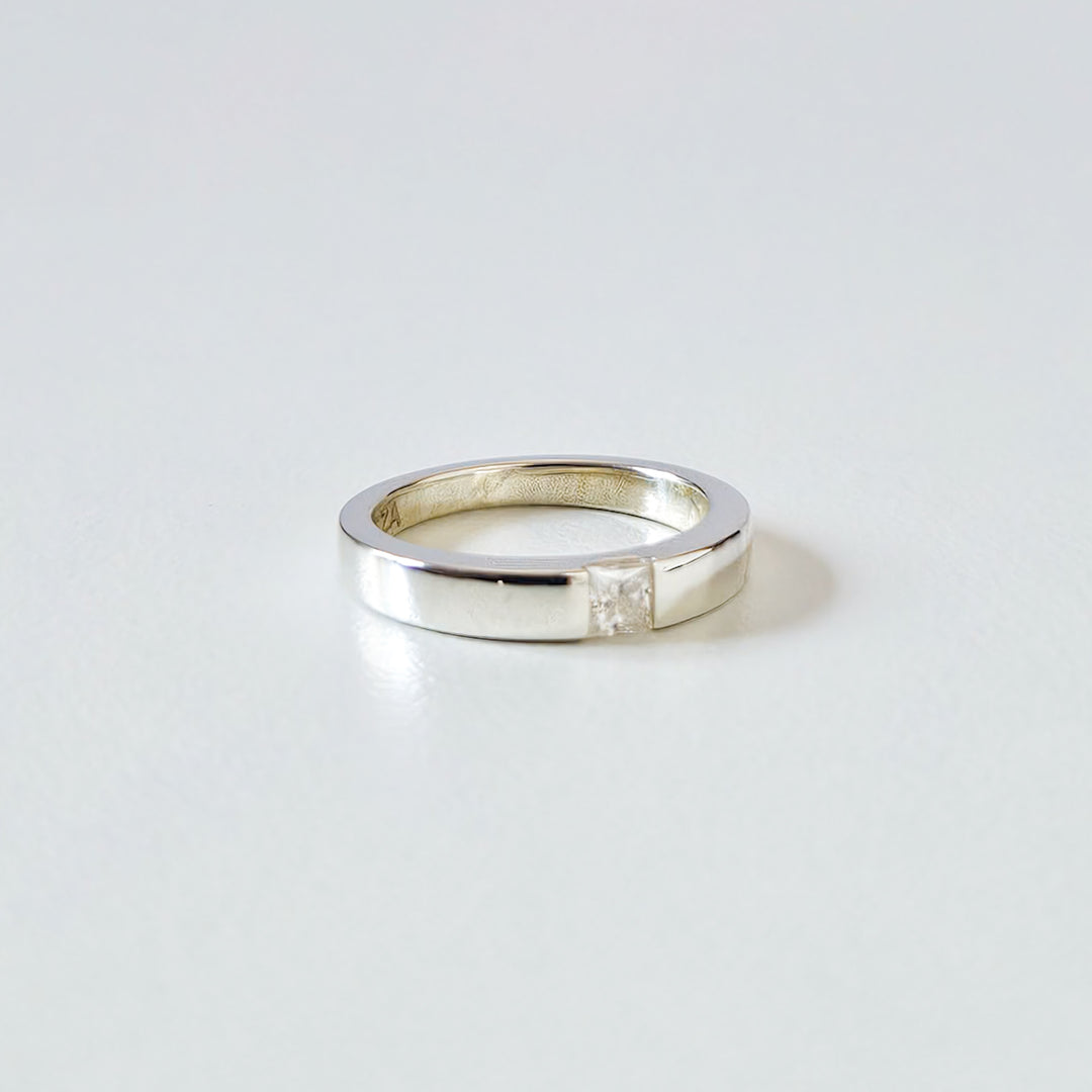 Square Moissanite Band