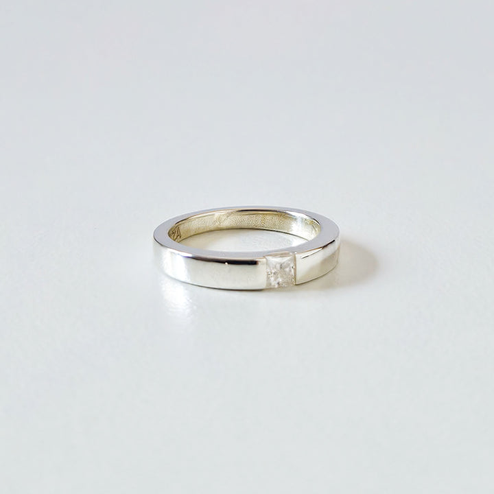 Square Moissanite Band