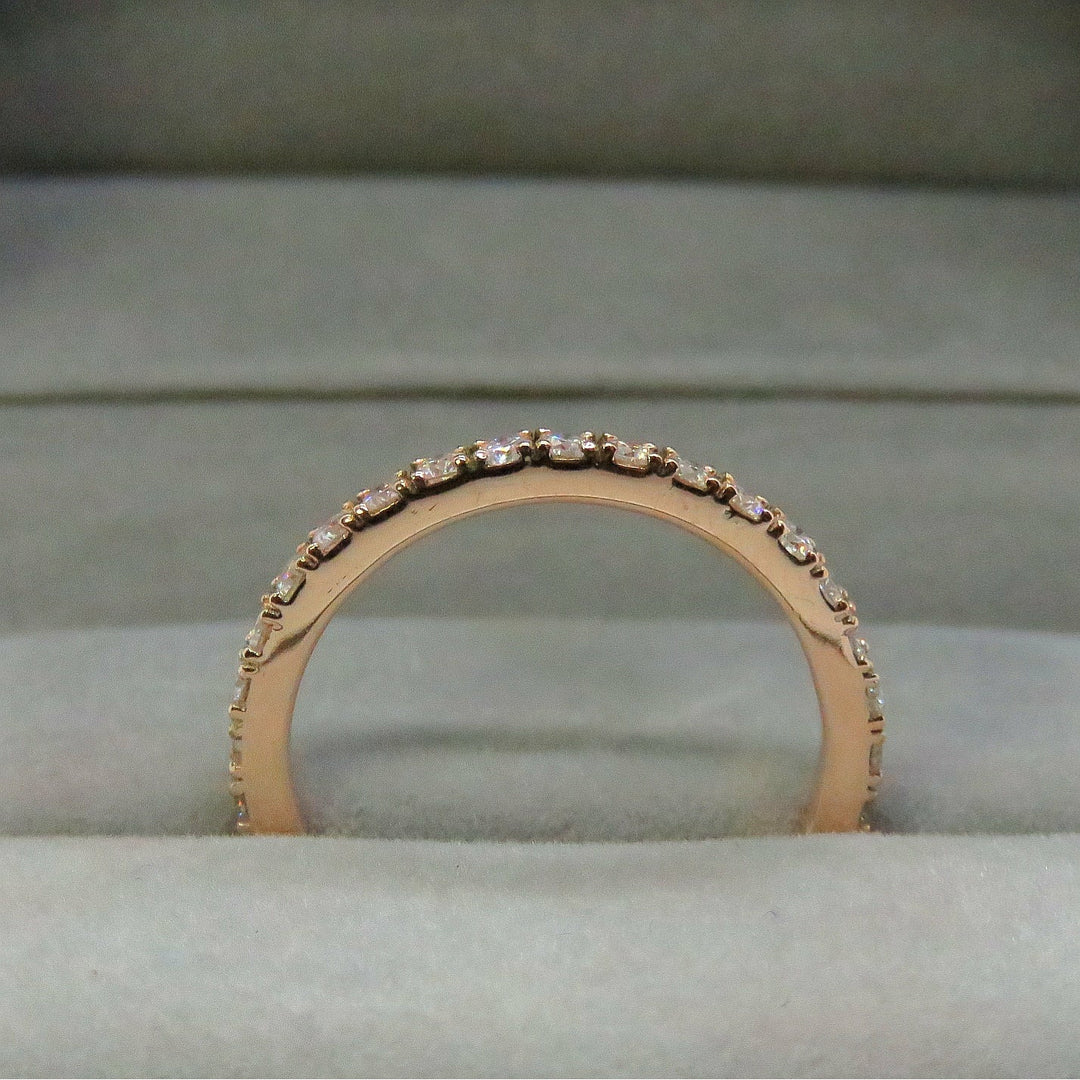 Pavé Moissanite Eternity Band