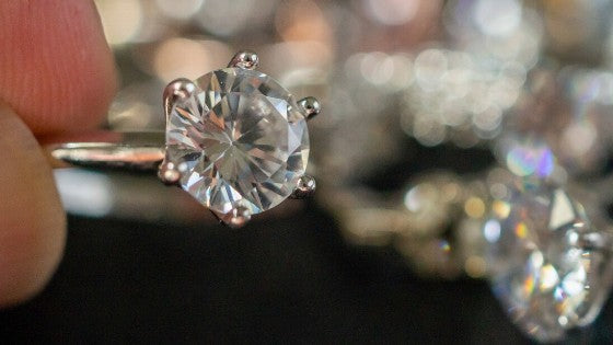 Photo of moissanite rings and jewellery
