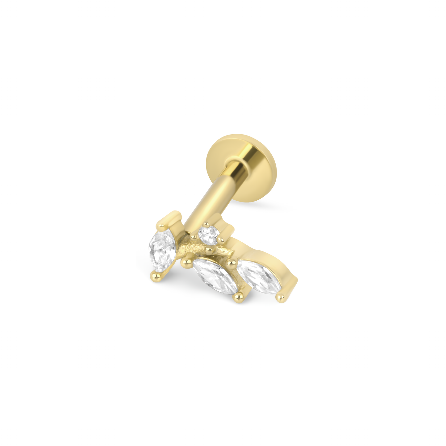Leaf Flatback Stud