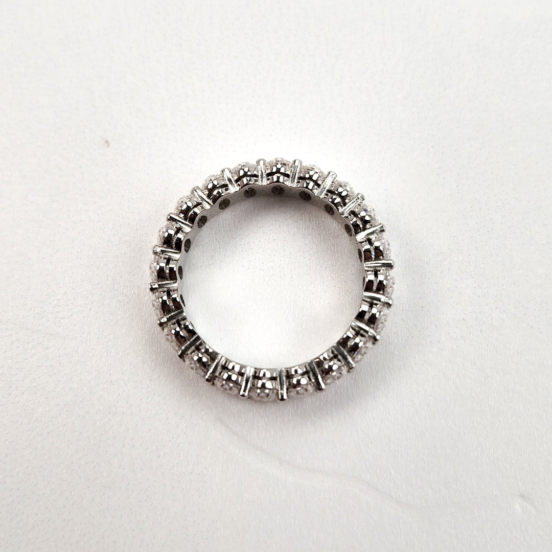 Classic Oval Moissanite Full Eternity Band