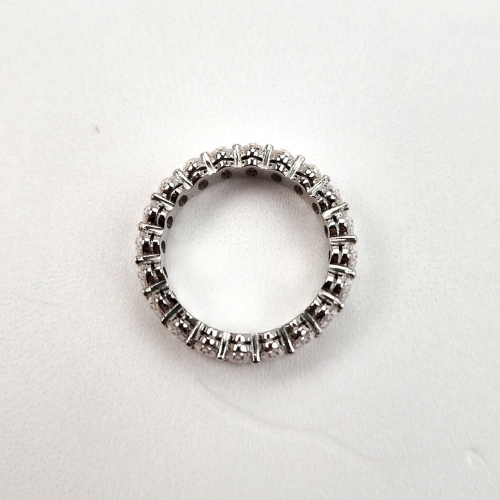 Classic Oval Moissanite Full Eternity Band