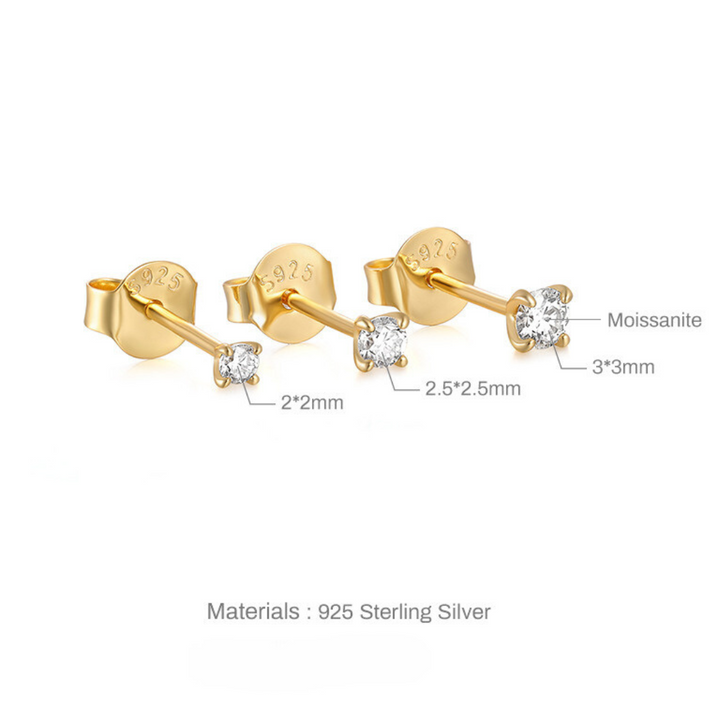 6-Piece Moissanite Stud Set