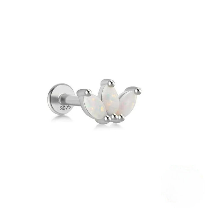 Opal Marquise Trio Flatback Stud