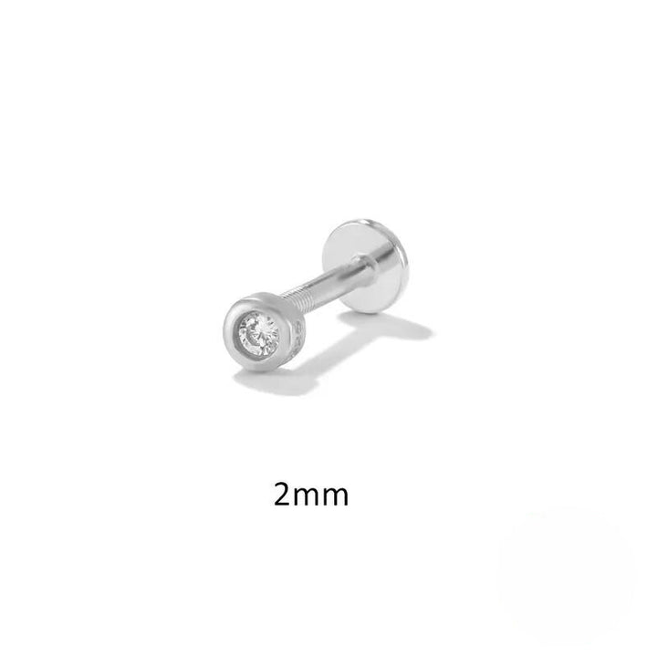 Round Bezel Flatback Stud (2mm)