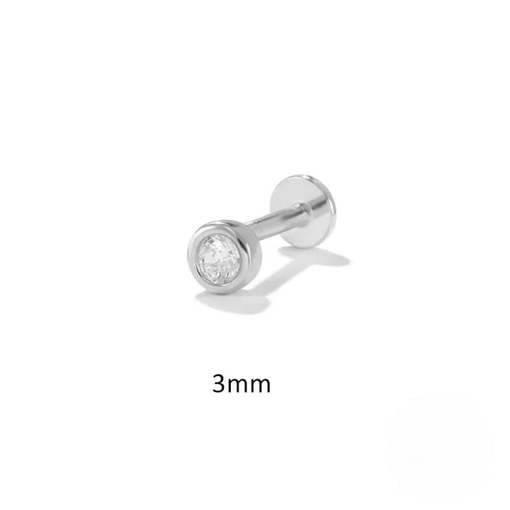 Round Bezel Flatback Stud (3mm)