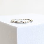 Half Eternity Marquise Moissanite Ring