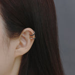 Black Diamante Ear Cuff