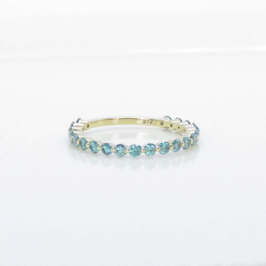 Floating Moissanite Eternity Ring