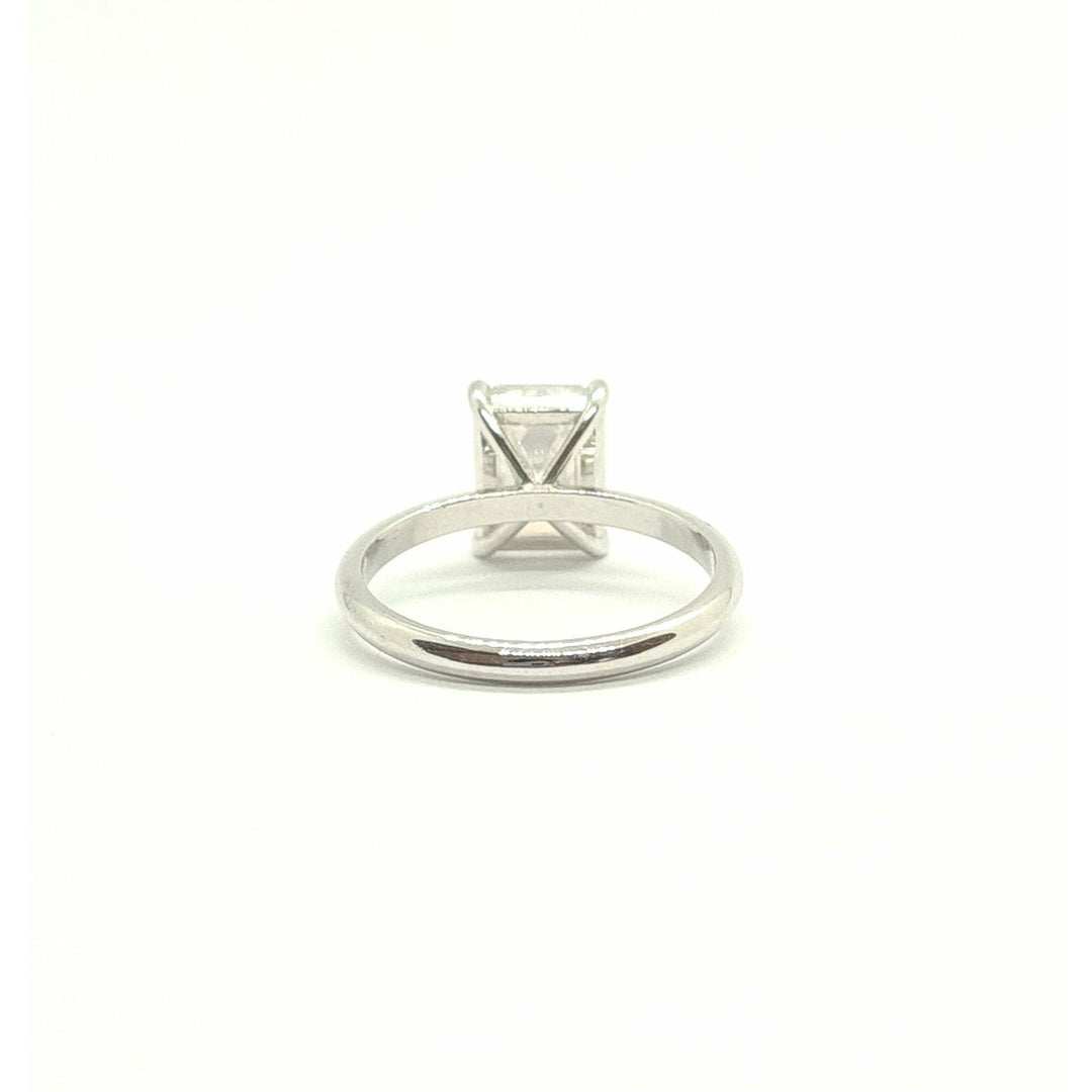 Ursa emerald cut moissanite engagement ring