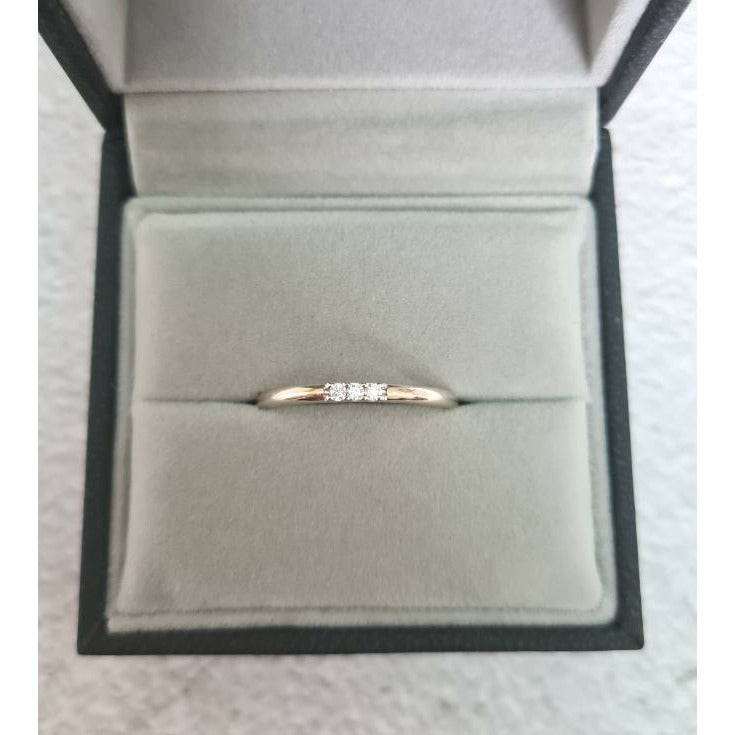 Mini Pavé Moissanite Stack Ring