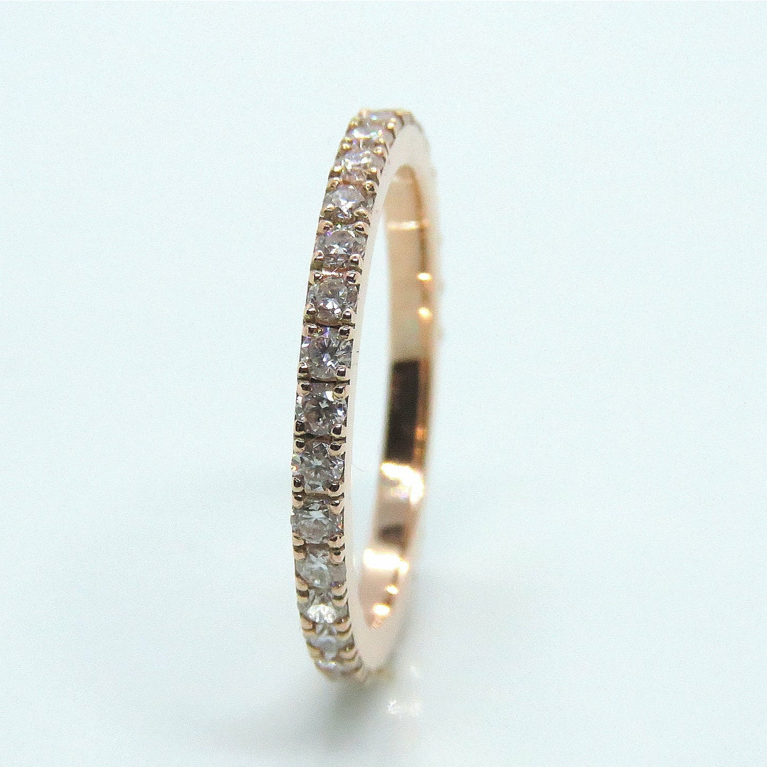 Pavé Moissanite Eternity Band