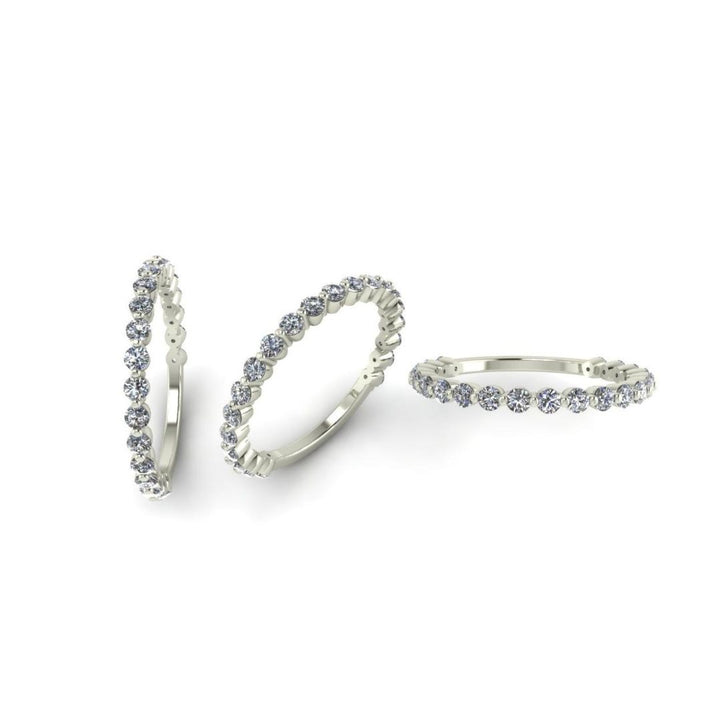 Floating Moissanite Eternity Ring