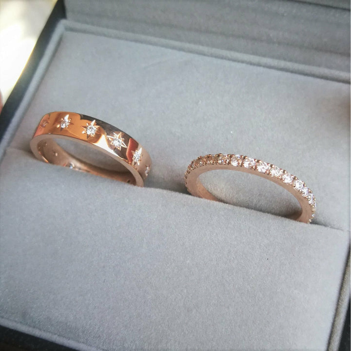 Pavé Moissanite Eternity Band