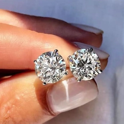 Large Moissanite Studs