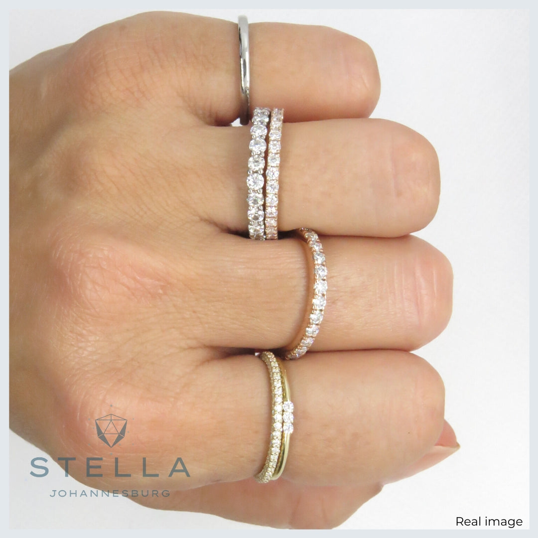 Moissanite deals stacking rings