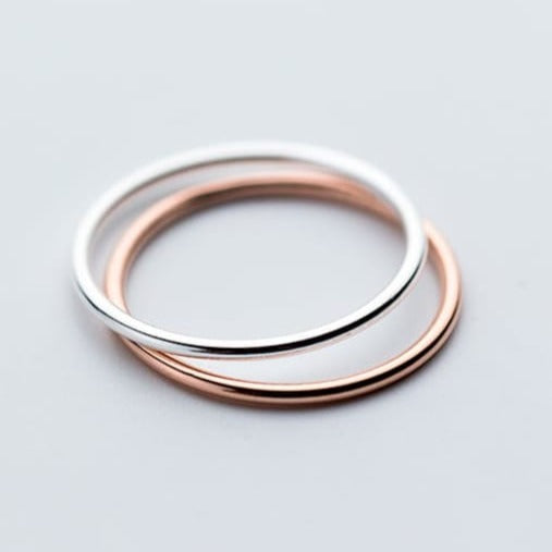 Skinny Stack Ring in Sterling Silver