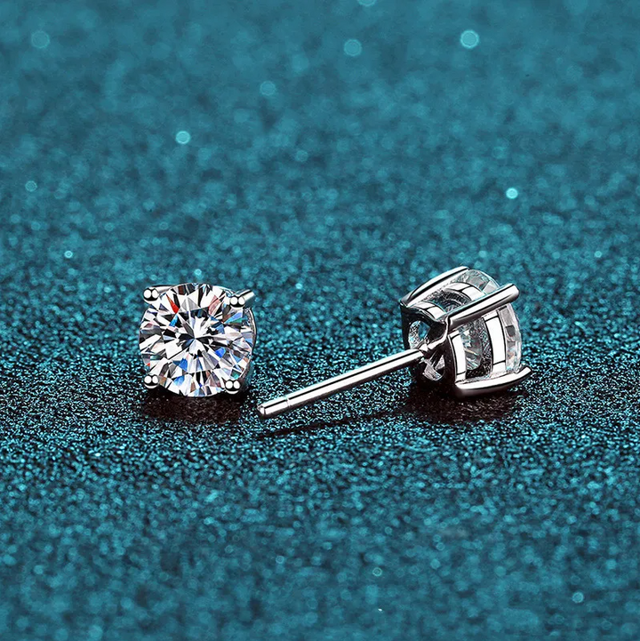 Large Moissanite Studs