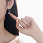 Moissanite Halo Earrings