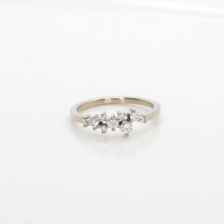 Cluster Moissanite Ring