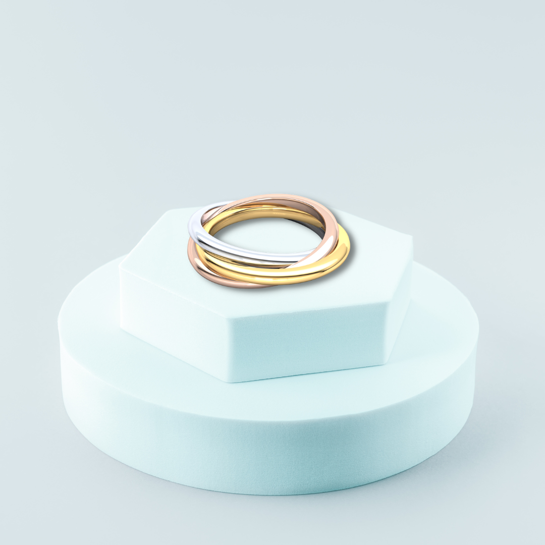 Tricolour Russian Wedding Ring