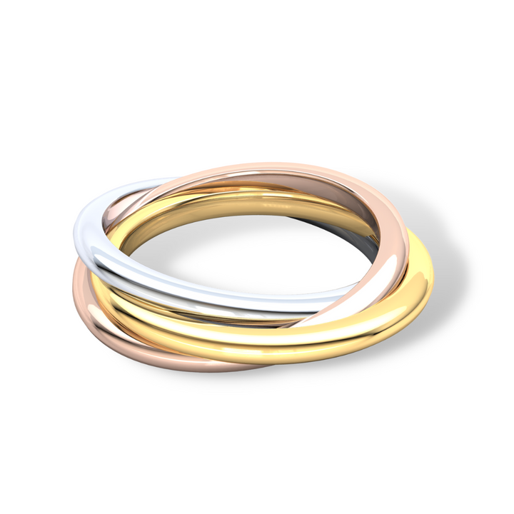 Tricolour Russian Wedding Ring