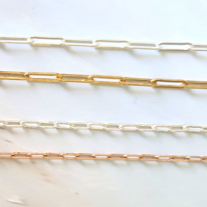 Gold Paperclip Chain Necklace