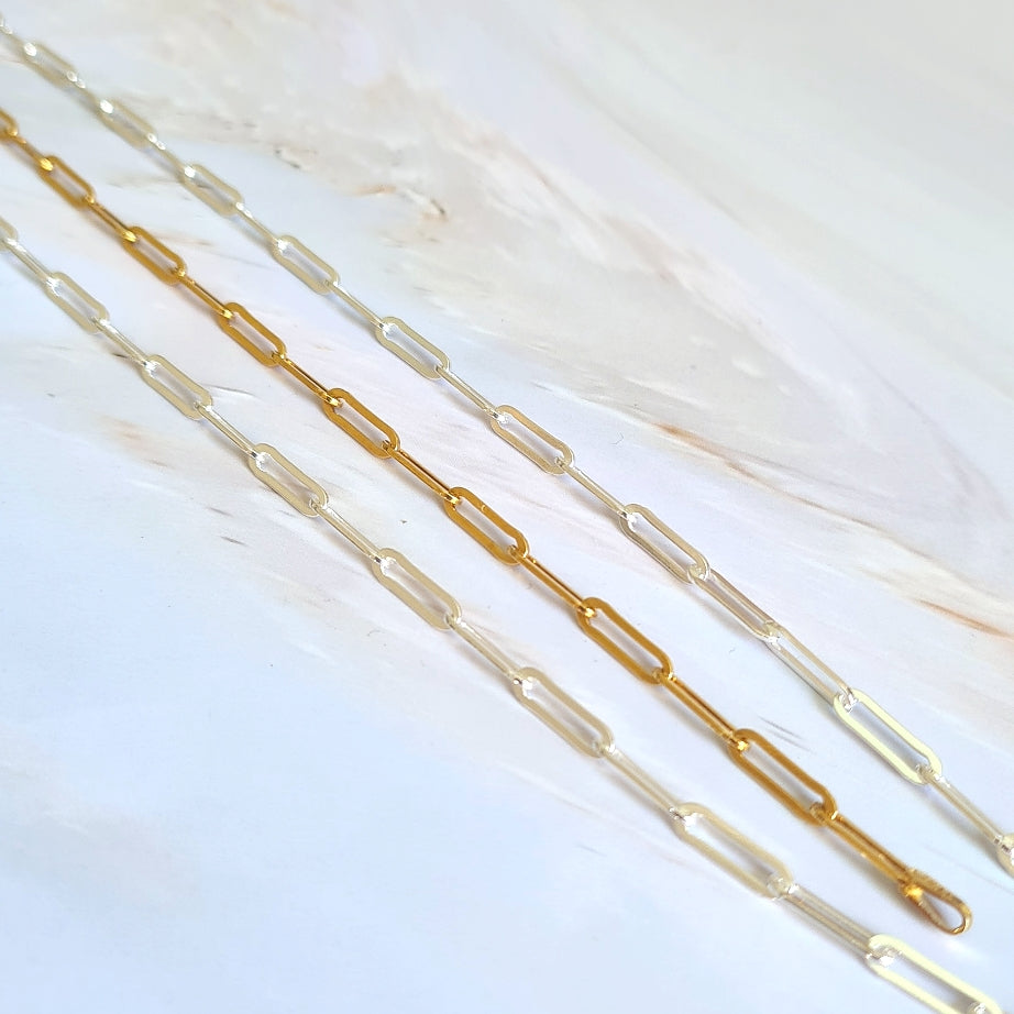 Gold Paperclip Chain Necklace