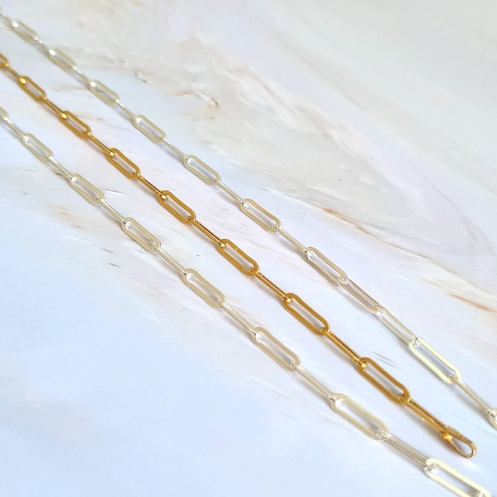 Gold Paperclip Chain Necklace