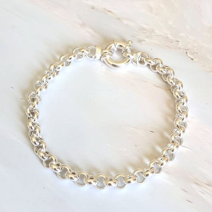 belcher bracelet with signoretti clasp in sterling silver